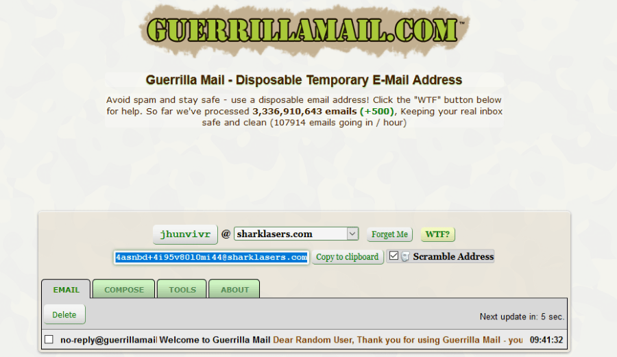 Come creare un indirizzo email temporaneo