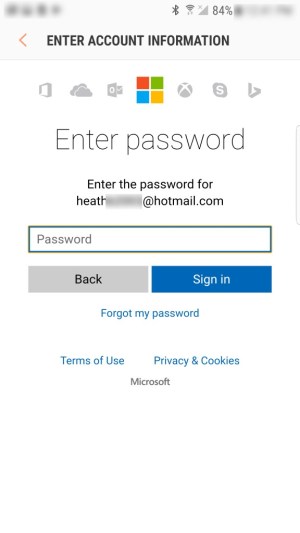 Hotmailのパスワード