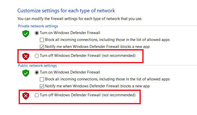 Pengaturan Windows Firewall