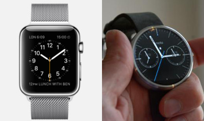 Apple Watch vs Moto 360 - Desain