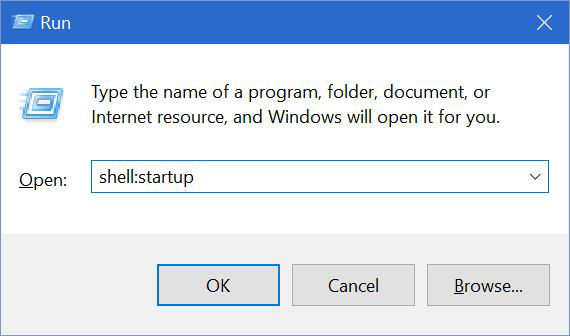 folder permulaan pengguna windows 10