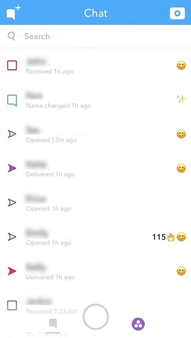 Snapchat Какво означава отворената икона