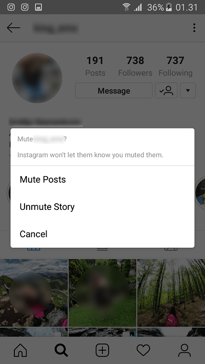 Включете историята на Instagram
