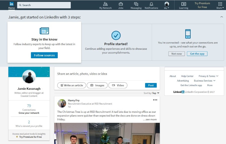 Как да видите сайта за настолни компютри на LinkedIn от телефона си
